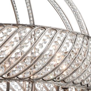 Bradington 32'' Wide 8-Light Chandelier - Weathered Zinc 5