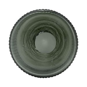 BRENTONFORD GREEN GLASS VASE 13 (IN) 6