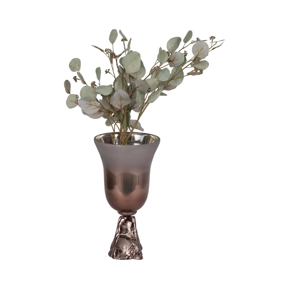 EVANDERCLIFF BRONZE GLASS VASE 15 (IN)