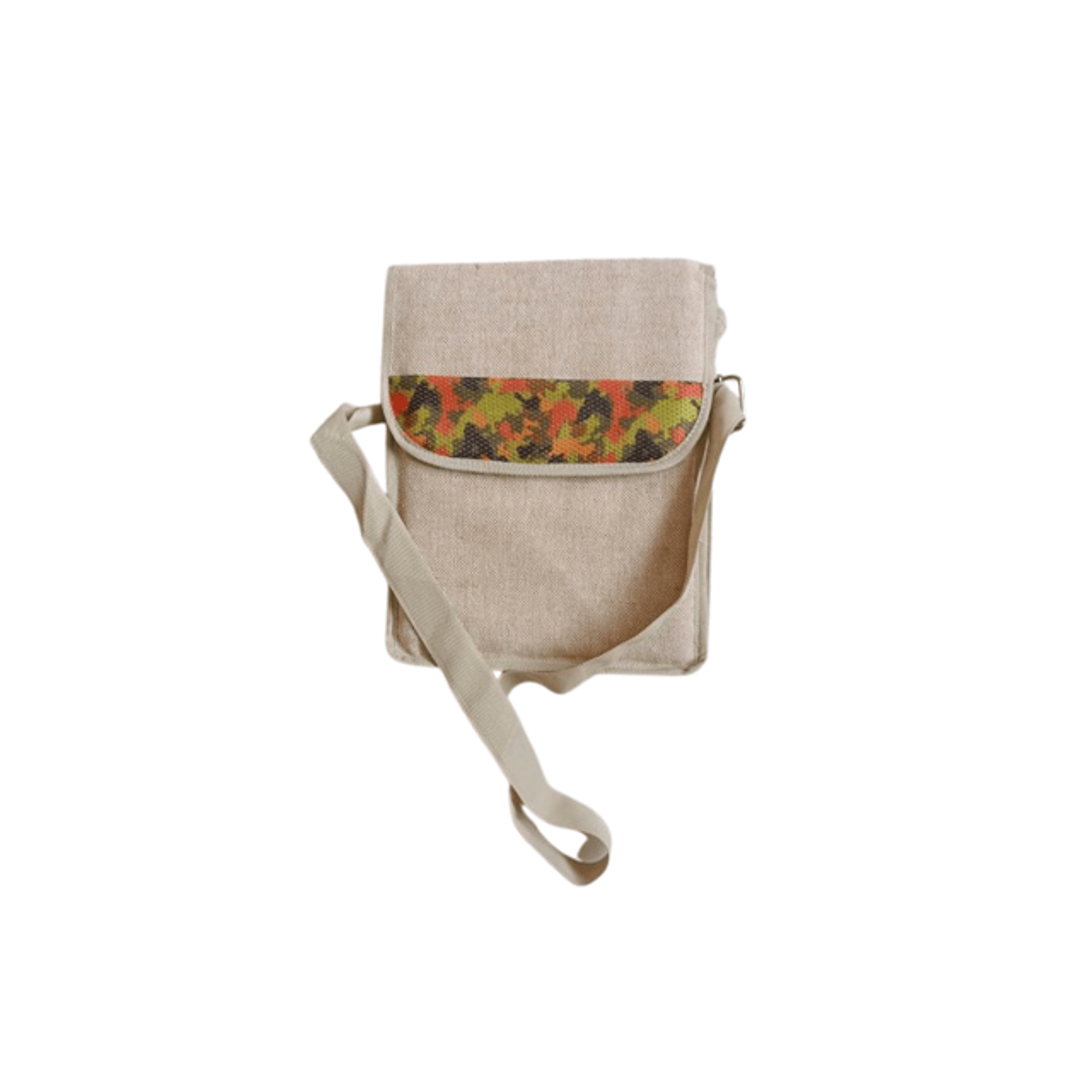 HIP BAG W ADJUSTABLE STRAP & JUTE - WATERCOLOR ANCHORS