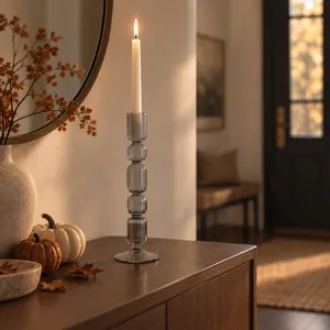 HENDONVALE BLACK CANDLE HOLDER 12 (IN) 2