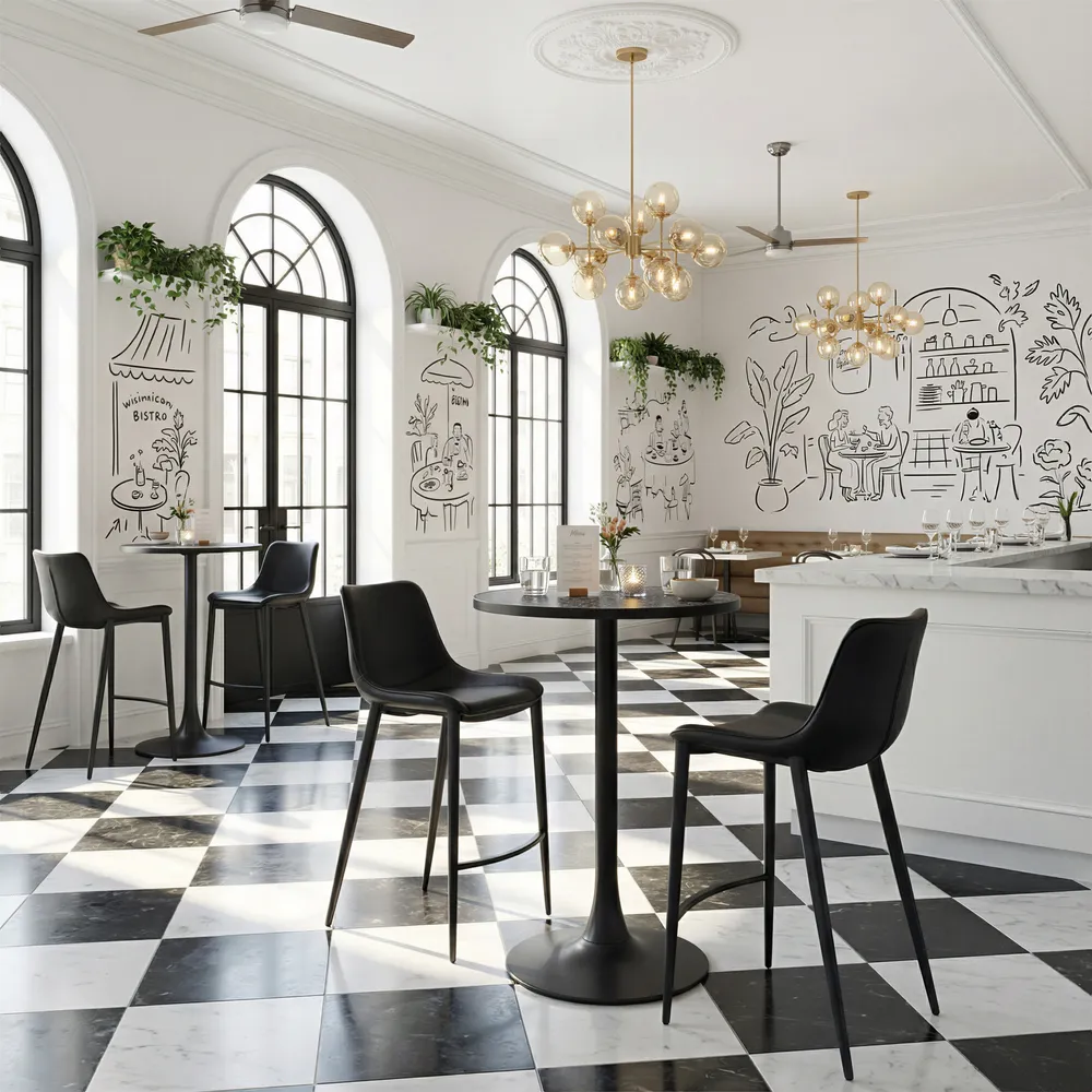 Magnus Barstool Black