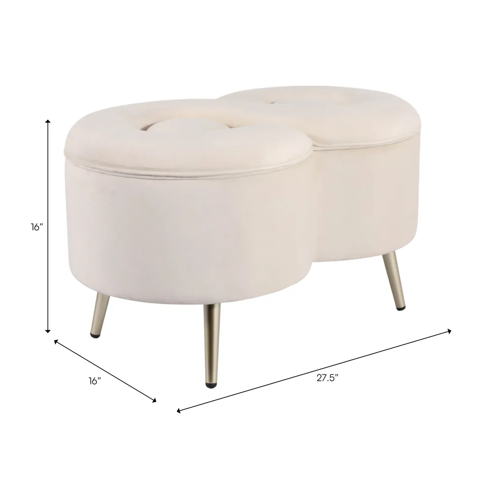 VALLAND WHITE BENCH 16 (IN)