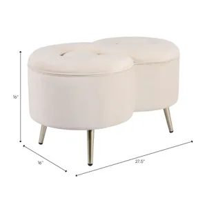 VALLAND WHITE BENCH 16 (IN) 10