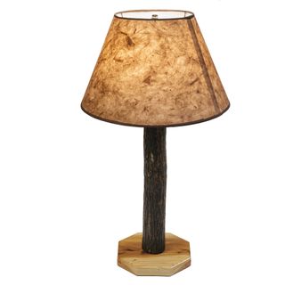 Hickory Log Buffet Lamp without Lamp Shade