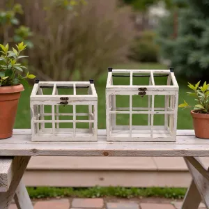 Belmont Lanterns Set of 2 15in and 12inH 3