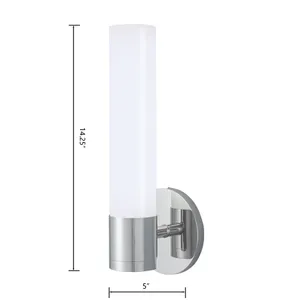 Abbott 14.25'' High Integrated LED Sconce - Chrome 2