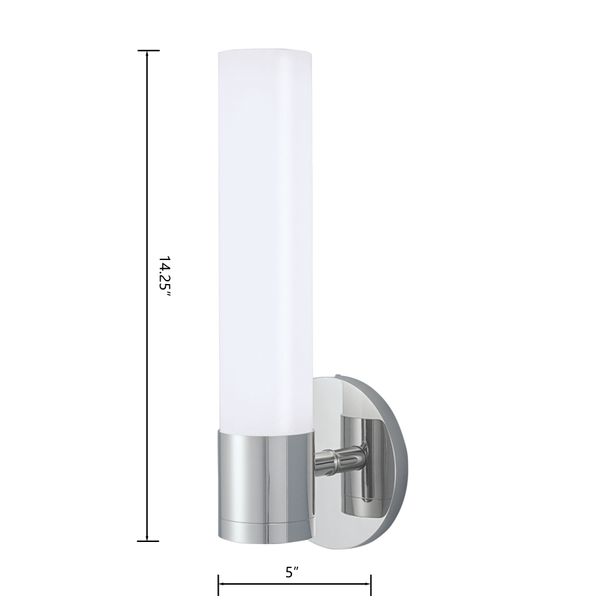 Abbott 14.25'' High Integrated LED Sconce - Chrome