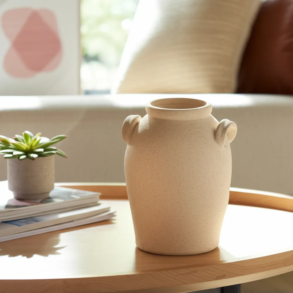 GLOVERMILL IVORY VASE 7 (IN)