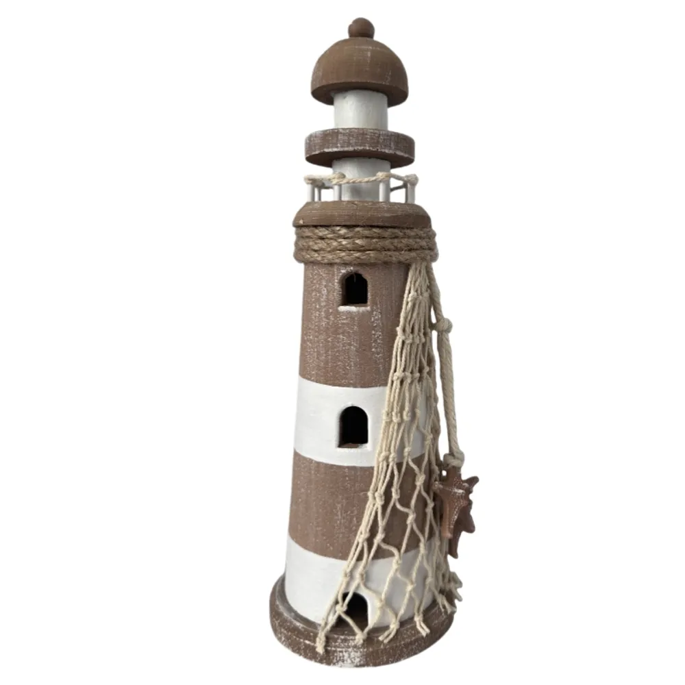 11" BROWN LIGHTHOUSE
