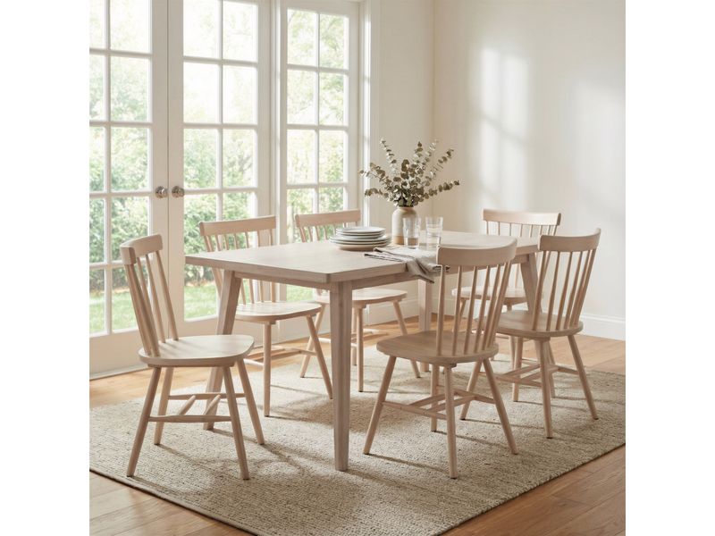 Roms Dining Table Whitewashed 2