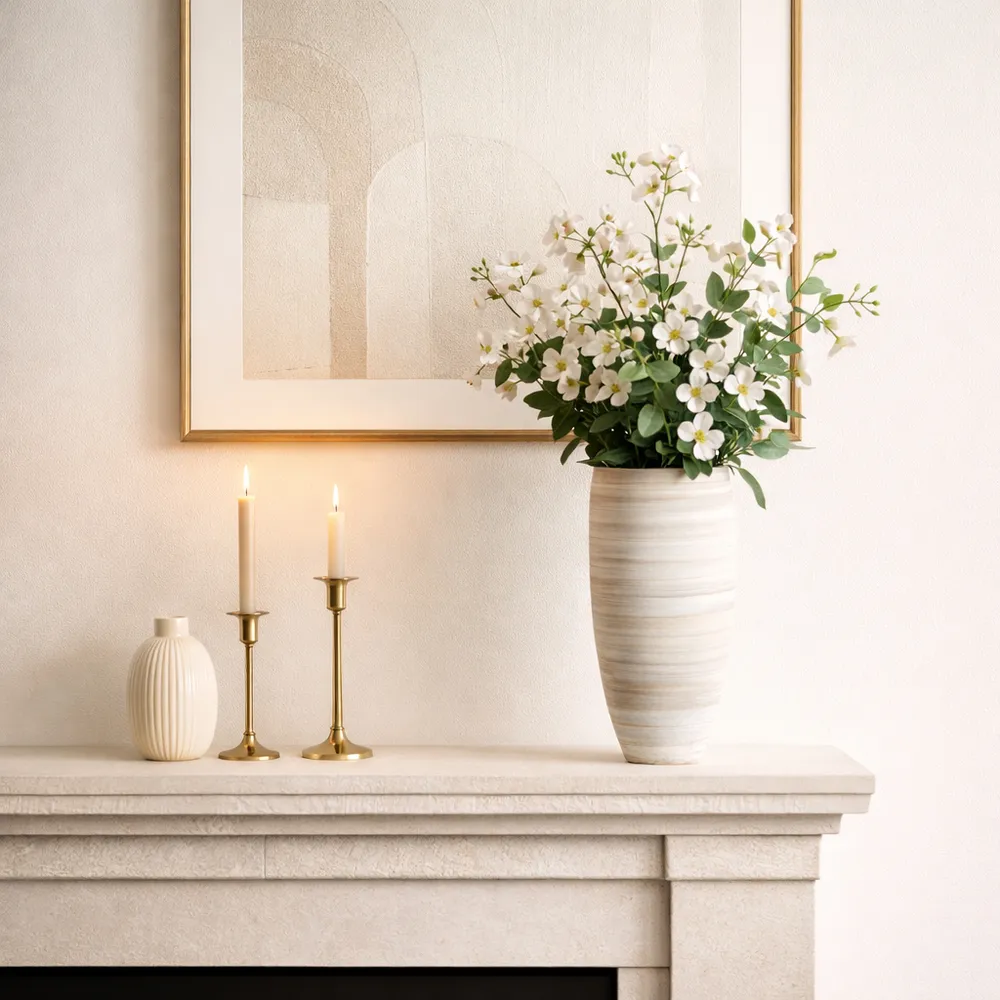 RIDLEYLAKE TAN VASE 18 (IN)