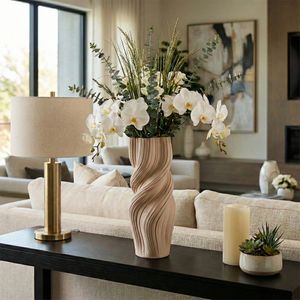 ROSSPORT TAN VASE 16 (IN) 13
