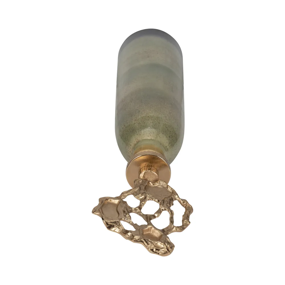 BECKETTWELL GOLD GLASS VASE 41 (IN)