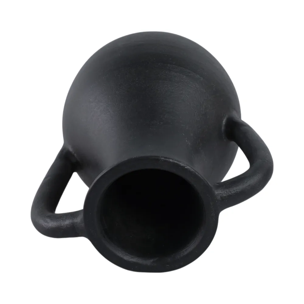 SHERMANCLIFF BLACK VASE 12 (IN)