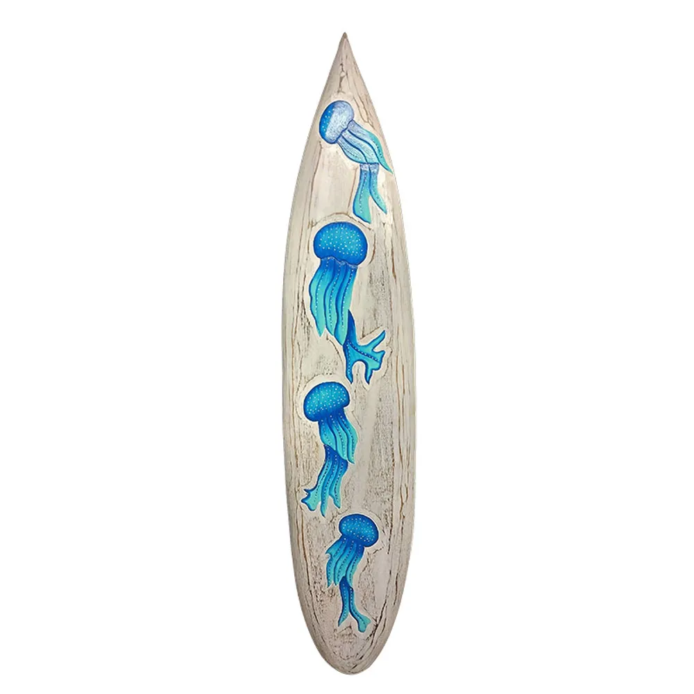 39" CRAVED JELLY FISH SURFBOARD PLAQUE