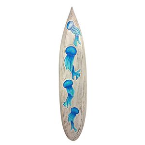 39" CRAVED JELLY FISH SURFBOARD PLAQUE 1