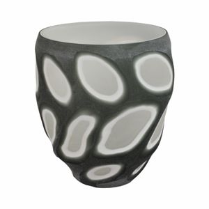 ARNETTBEACH GRAY GLASS VASE 11 (IN) 1