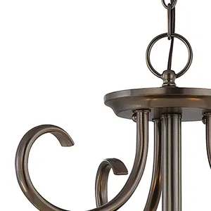 Bella 16'' Wide 3-Light Semi Flush Mount - Oiled Bronze 3