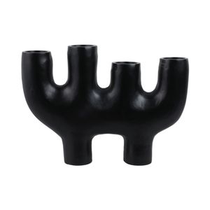 HUNTERWICK BLACK CANDLE HOLDER 18 (IN) 1