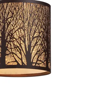 Woodland Sunrise 8'' Wide 1-Light Mini Pendant - Aged Bronze 4