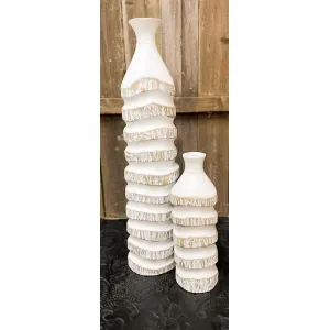 Short Lava Rock Vase 16in 2
