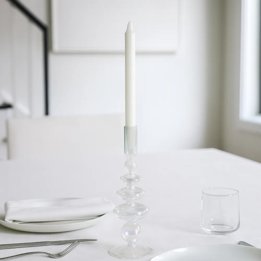 ELLENLAND CLEAR CANDLE HOLDER 11 (IN)