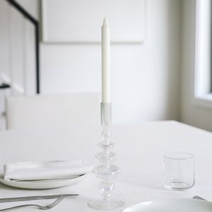 ELLENLAND CLEAR CANDLE HOLDER 11 (IN) 2