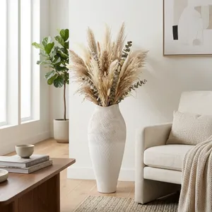 DENNINGLAND WHITE VASE 32 (IN) 11