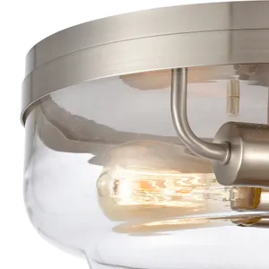 Calistoga 13'' Wide 2-Light Flush Mount - Brushed Nickel 2
