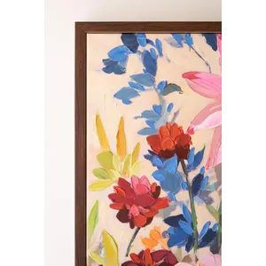 Framed Wild Flowers Painting 4
