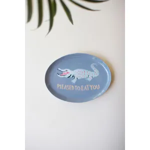 Set of 3 Printed Decal Trinket Trays with Sayings 4