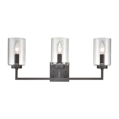 West End 23″ Wide 3-Light Vanity Light - Oil Rubbed Bronze