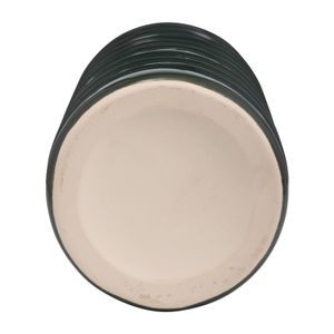 CER, 17"H TRIBAL VASE, FOREST GREEN 7