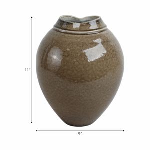 BROGANFORD BROWN VASE 11 (IN) 9