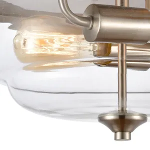 Calistoga 13'' Wide 2-Light Flush Mount - Brushed Nickel 4