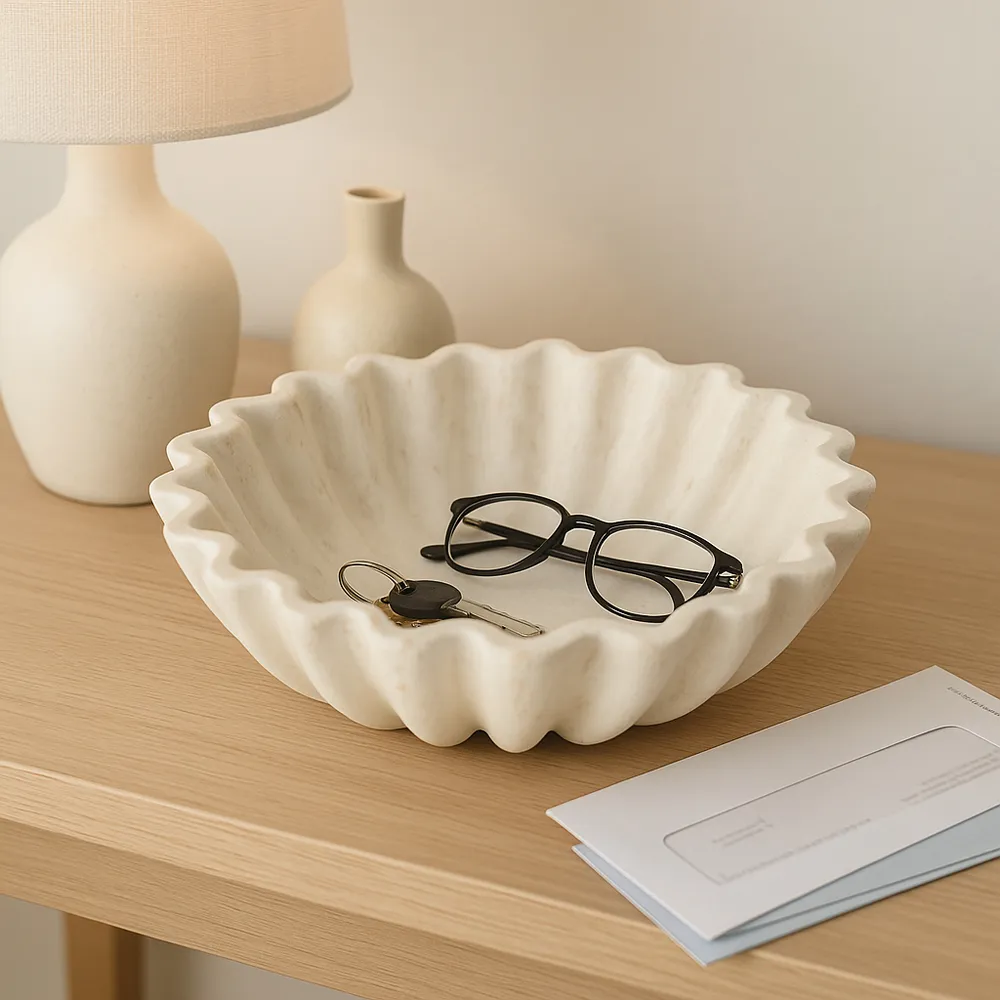 HADFIELDOAK IVORY BOWL 5 (IN)