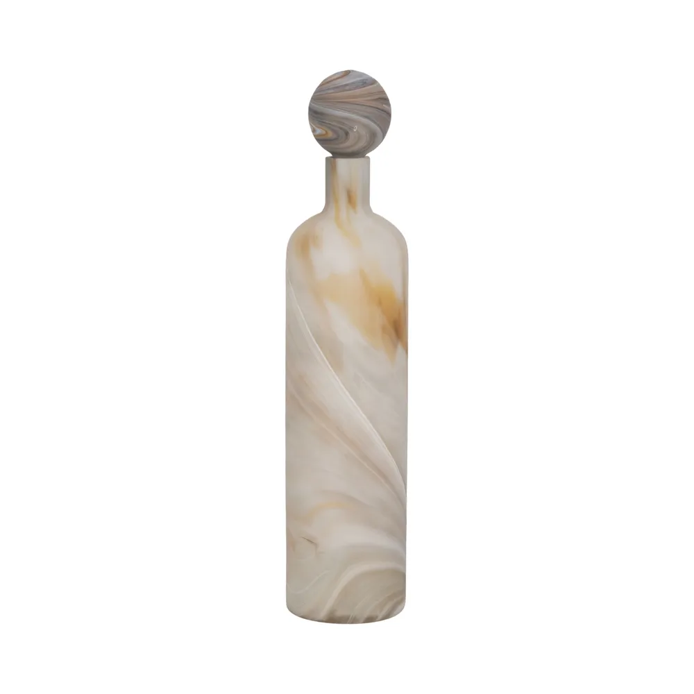 NEWTONGROVE GRAY GLASS VASE 20 (IN)