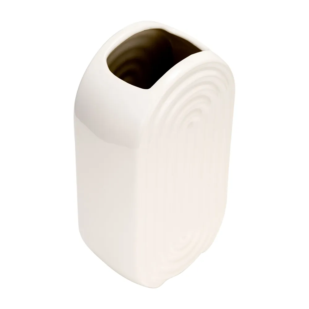 ELTONLAND WHITE VASE 9 (IN)