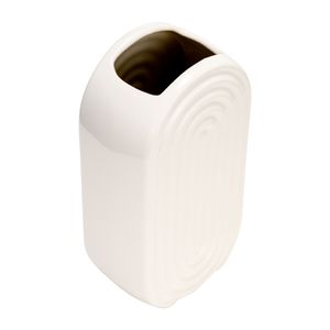 ELTONLAND WHITE VASE 9 (IN) 6