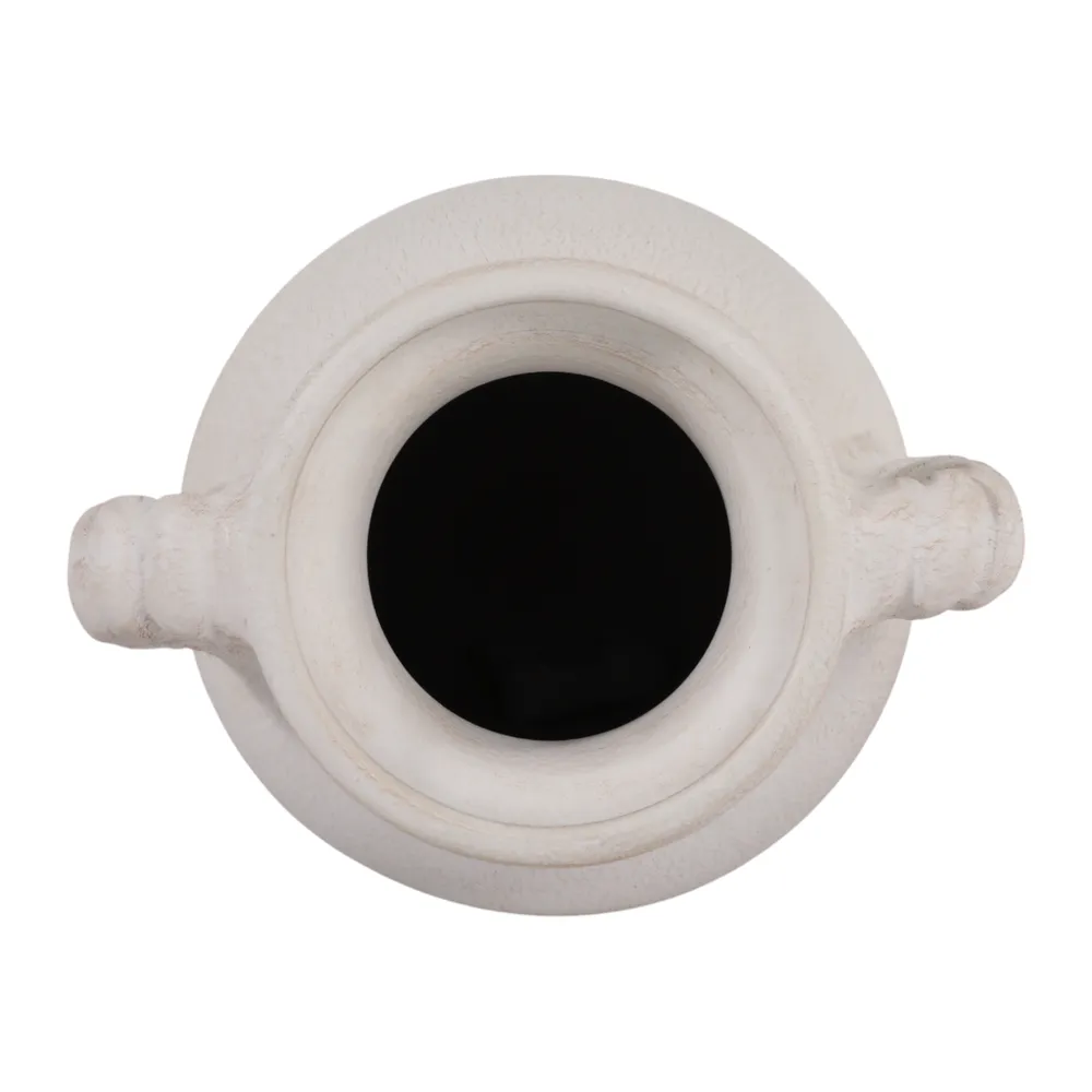 CLOVERWIND WHITE VASE 14 (IN)