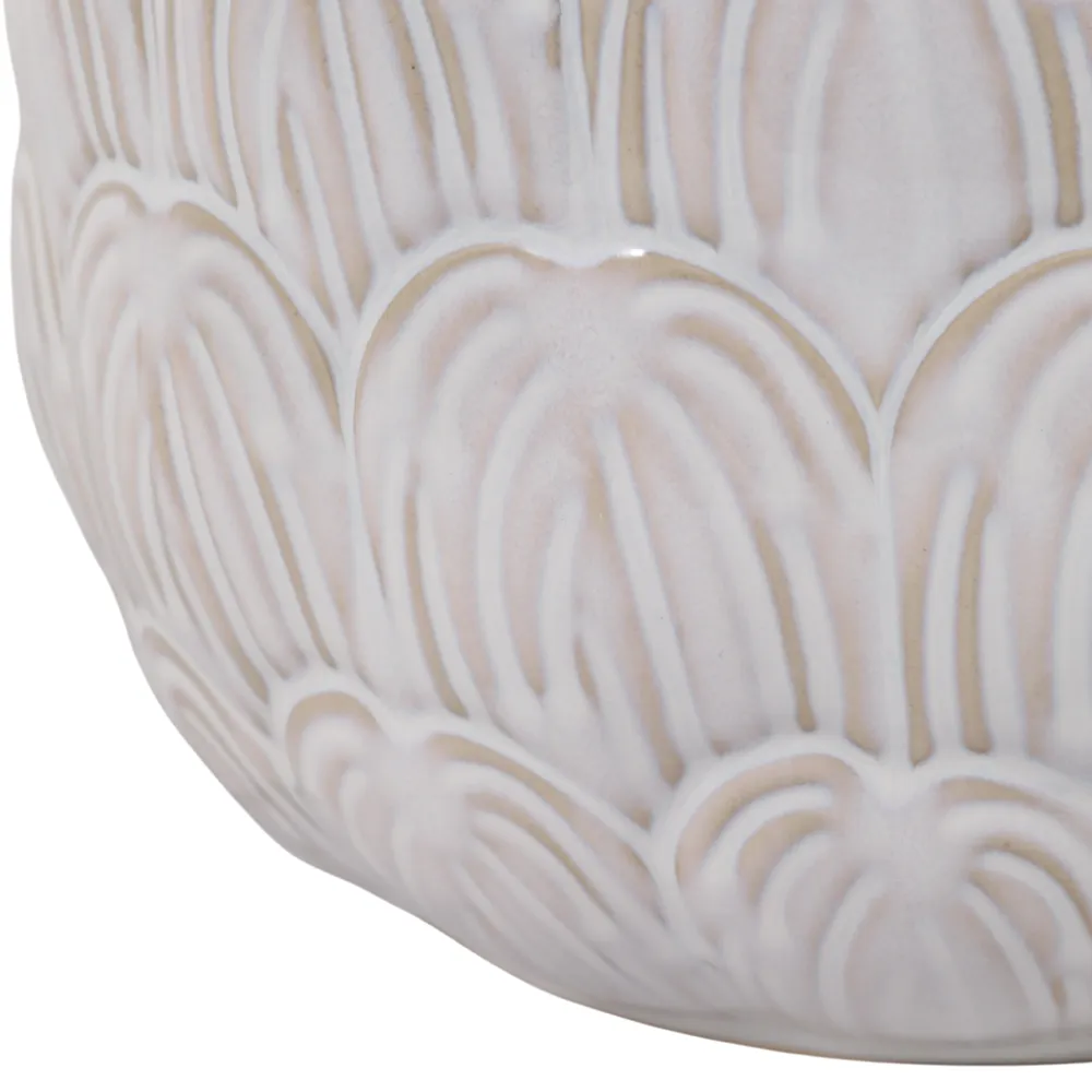 TATUMWOOD SET OF 2 IVORY PLANTER 7 (IN)