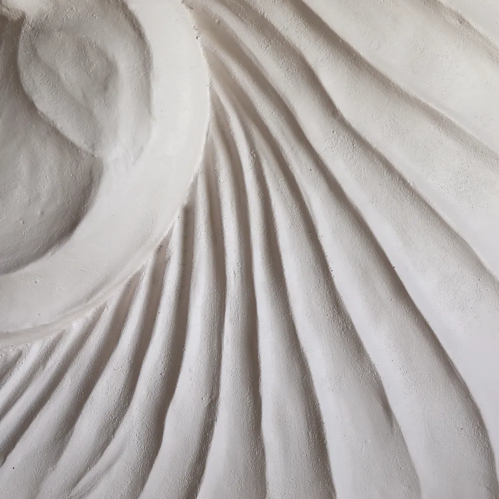 DENVERTON SET OF 8 WHITE WALL SCULPTURES 14 (IN)