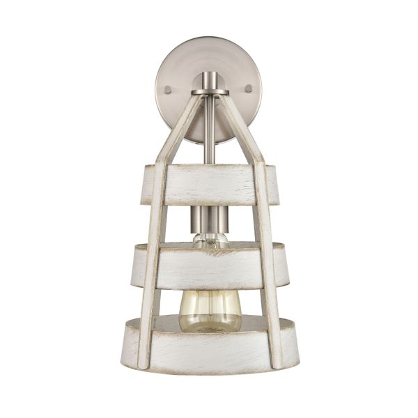 Brigantine 14'' High 1-Light Sconce - Satin Nickel