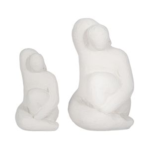 10" RAISED ARM POSING FIGURE, WHITE 9