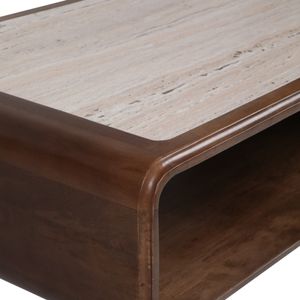 DANFORTHMORE BROWN COFFEE TABLE 16 (IN) 7