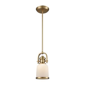 Brooksdale 5'' Wide 1-Light Mini Pendant - Satin Brass 1