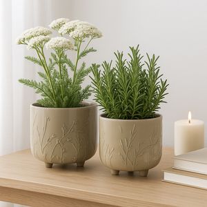 GARNETTHAM SET OF 2 GREEN PLANTER 10 (IN) 10