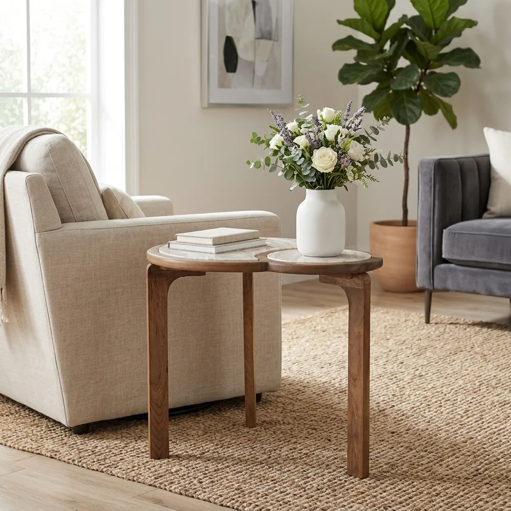 MORTONFIELD BROWN TABLE 22 (IN)