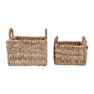 BENNETTON SET OF 2 BROWN STORAGE 17 (IN) 1